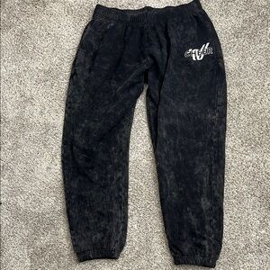 Varsity Black Track Pants Cozy Joggers